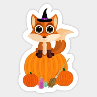 Halloween Fox Sticker